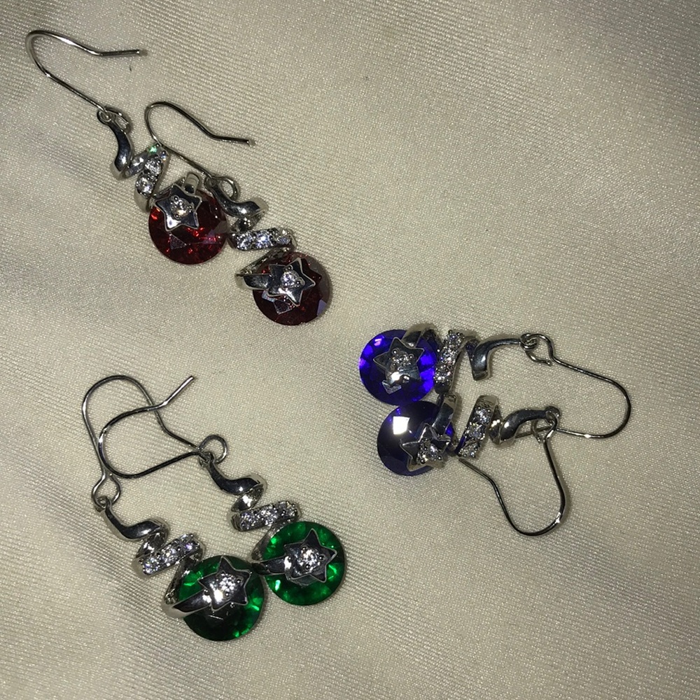 Starburst Earrings, 3 Sets